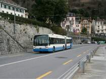 Gelenktrolleybus Nr. 11 der VMCV bei Veytaux.