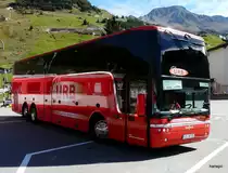 Reisebus VanHool T 917 in Andermatt am 20.09.2012