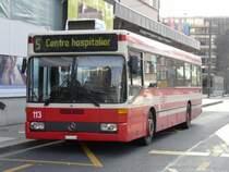 VB Biel - Mercedes O 405 N Nr.113 unterwegs auf der Line 5 am 24.03.2008