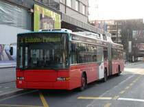 VB-Biel - NAW Gelenk Trolleybus Nr 83 eingeteilt auf der Linie 1  am 24.03.2008