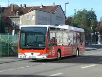 Mercedes-Benz O 530 LE � (Citaro) auf Betriebsfahrt an der Haltestelle M�hlhausen Friedrich-Engels-Stra�e.(8.10.2012) 