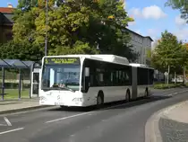 Mercedes-Benz O 530 CNG auf der Linie 5 nach M�hlhausen Wei�es Haus am Bahnhof M�hlhausen.(8.10.2012) 