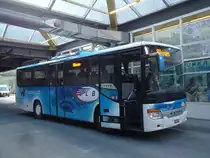 LLB Susten - Nr. 8/VS 38'008 - Setra am 1. Oktober 2012 in Leukerbad, Busbahnhof