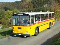 W�thrich, Ursenbach - BE 10'184 - Saurer/T�scher RH (ex P 25'668) am 21. Oktober 2012 bei Zumholz