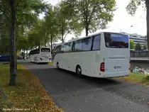 Mercedes Travego Reisebus am Saarbr�cker Stadten. Das Foto habe ich im Oktober 2012 gemacht.