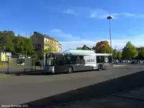 MAN Bus von Saarbahn und Bus in Saarbr�cken-Brebach. Das Bild habe ich im Oktober 2012 gemacht.