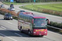 Mercedes Benz Tourismo de la maison Surprise Reisen photogrpahi� le 21.10.2012 � Oensingen 