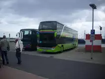 Setra 431 DT von H�rmann Reisen aus Deutschland im Stadthafen Sassnitz am 27.06.2012