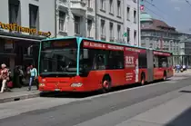 Mercedes Citaro mit der Betriebsnummer 158 beim Guisanplatz. Die Aufnahme stammt vom 24.05.2012.
