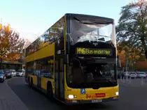 Man Lions City DD der BVG Wagen 3447 Linie M46 Hertzallee am Zoologischen Garten 28.10.12