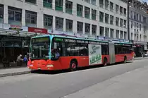Mercedes Citaro mit der Betriebsnummer 145 auf der Linie 7 beim Guisanplatz. Die Aufnahme stammt vom 24.05.2012.