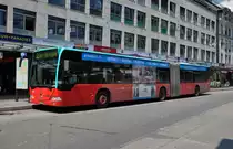 Mercedes Citaro mit der Betriebsnummer 150 auf der Linie 2 beim Guisanplatz. Die Aufnahme stammt vom 24.05.2012.
