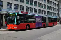 Mercedes Citaro mit der Betriebsnummer 144 auf der Linie 7 beim Guisanplatz. Die Aufnahme stammt vom 24.05.2012.
