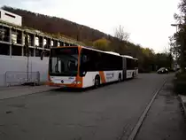 Ein Mercedes Benz Citaro G des RNV in Neckargemünd am 09.11.12