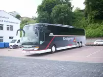 Setra 417 GT-HD von Krautgartner aus �sterreich im Stadthafen Sassnitz am 27.06.2012