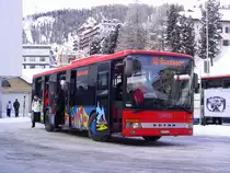 Engadin Bus, St.Moritz. Setra S315NF (GR 100'111) in St.Moritz, Bahnhof. (2.1.2009)