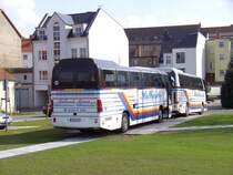 HA 104 und HA 131 am 05.04.2008 in Guben, Kirchplatz