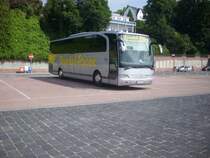Mercedes Travego von Nessetal Reisen aus Deutschland im Stadthafen Sassnitz am 29.06.2012
