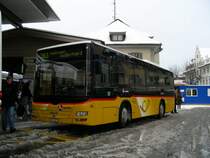 V�gtlin-Meyer, Brugg. MAN Lion's Midi (Nr.108) in Brugg, Bahnhof.