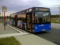 temsa Avenue der Fa. Hagro Transbus, einer Tochter der Eberhardt Reisen, in Karlsruhe-Neureut/Kirchfeld im September 2012. Das Fahrzeug ist mit der Karlsruher  Nightliner -Beklebung versehen und l�ste im Fr�hjahr 2012 einen Mercedes Citaro Nightliner ab. 