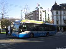 VMCV Nr. 108 (Van Hool New A330 CNG) am 30.11.2012 beim Bhf. Vevey.