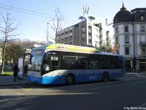 VMCV Nr. 108 (Van Hool New A330 CNG) am 30.11.2012 beim Bhf. Vevey.