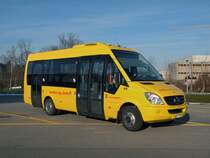 Mercedes Sprinter der AAGL mit der Betriebsnummer 40 beim Aquabasilea in Pratteln. Die Aufnahme stammt vom 12.12.2012.