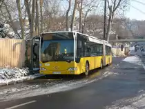 Der Citaro S-SB 7028 macht Pause am Stuttgarter-Bahnhof.Am 08.12.12