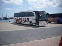 Mercedes Travego von Ubben aus Deutschland im Stadthafen Sassnitz am 02.07.2012
