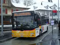 Lengacher, M�nsingen - Nr. 6/BE 382'422 - MAN am 10. Dezember 2012 beim Bahnhof M�nsingen
