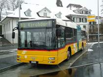 Lengacher, M�nsingen - Nr. 1/BE 555'399 - MAN am 10. Dezember 2012 beim Bahnhof M�nsingen