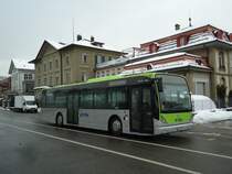 Busland, Burgdorf - Nr. 54/BE 679'118 - Van Hool am 10. Dezember 2012 beim Bahnhof Burgdorf