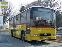 Gessinger, Bad Ragaz. MAN/Lauber 13.230 HOCL (SG 11'145) in Bad Ragaz, Bahnhof. (16.2.2008)