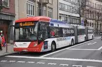 Gelenkbus Van Hool AGG300 von ASEAG Aachen, Aufnahme am 22.12.2012