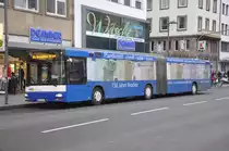 Gelenkbus MAN von Taeter Aachen, Aufnahme am 22.12.2012