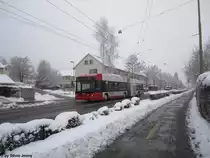 ''Driving in to the Winterwonderland'' - Stadtbus Winterthur Nr. 107 (Hess Swisstrolley 3 BGT-N2C) am 12.12.12 bei der Hst. R�mertor. Mit diesem Bild w�nsche ich euch fr�hliche Weihnachten sowie ein gutes neues Jahr.