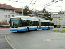 VBZ - Hess-Swisstrolley BGT-N2C  Nr.159 unterwegs auf der Linie 32 in Z�rich am 23.12.2012