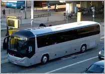 NEOPLAN  Trendliner im Linienverkehr in Dresden im Einsatz, aufgenommen am Hauptbahnhof am 28.12.2012.