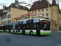 transN, La Chaux-de-Fonds - Nr. 143 - Hess/Hess Gelenktrolleybus (ex TN Neuch�tel Nr. 143) am 29. Dezember 2012 in Neuch�tel, Place Pury