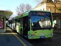 transN, La Chaux-de-Fonds - Nr. 242/NE 109'242 - Mercedes Citaro (ex TC La Chaux-de-Fonds Nr. 242) am 29. Dezember 2012 beim Bahnhof La Chaux-de-Fonds