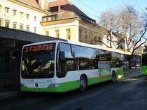 transN, La Chaux-de-Fonds - Nr. 312/NE 26'212 - Mercedes Citaro (ex TRN La Chaux-de-Fonds Nr. 312) am 29. Dezember 2012 beim Bahnhof La Chaux-de-Fonds
