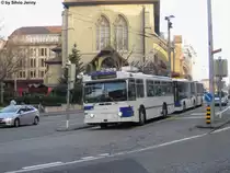 tl Nr. 750 (FBW/Hess) am 8.1.2013 vor der Kathedrale St-Fran�ois.