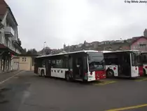 tpf r�gional Nr. 15 (Mercedes Citaro O530�) am 5.1.2013 beim Bhf. Romont.