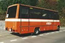 Aus dem Archiv: RBS, Worblaufen Nr. 21/BE 428'721 Mercedes O309/Auw�rter am 20. Oktober 2000 beim Friedhof Bolligen.