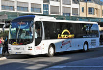 MAN Lion`s Regio, EU-L 1016, von Laschke-Reisen am Bf Euskirchen - 20.11.2012