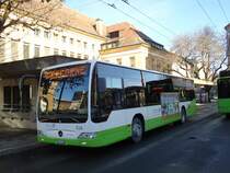 transN, La Chaux-de-Fonds - Nr. 316/NE 56'216 - Mercedes Citaro (ex TRN La Chaux-de-Fonds Nr. 316) am 29. Dezember 2012 beim Bahnhof La Chaux-de-Fonds