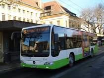 transN, La Chaux-de-Fonds - Nr. 314/NE 48'214 - Mercedes Citaro am 29. Dezember 2012 beim Bahnhof La Chaux-de-Fonds
