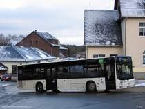 berlandbus MAN N313 auf der Stadtverkehrlinie  A  in Oberwiesenthal, Bahnhofstrasse.