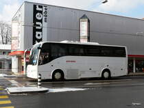 Bern mobil - Volvo 9700  BE 661404 auf Fahrschule unterwegs in Nidau am 16.01.2013