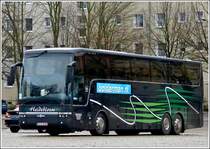 Am 24.12.2012 war dieser VanHool T916 aus Belgien in Potsdam abgestellt.